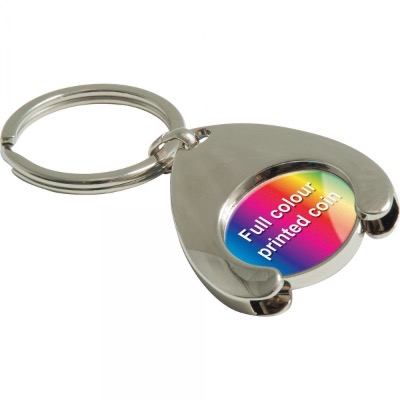 Image of Wishbone Trolley Coin Keyring (Full Colour Print)