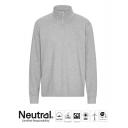 Image of Neutral Fairtrade Organic Quarter Zip Sweatshirt